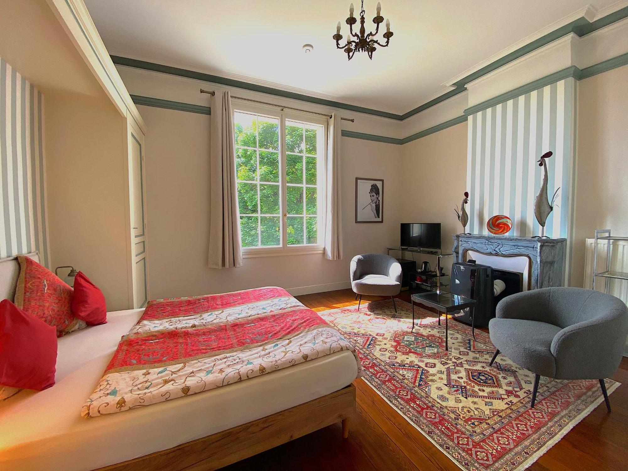 Chateau De Bellevue B&B Et Appartements Avec Piscine Saisonal Chauffee Et Chambres Partout Climatisees Saint-Avit  エクステリア 写真